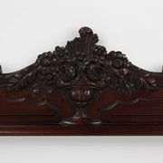 Antique sculpted oak frieze or wall ornament, France ca. 1900