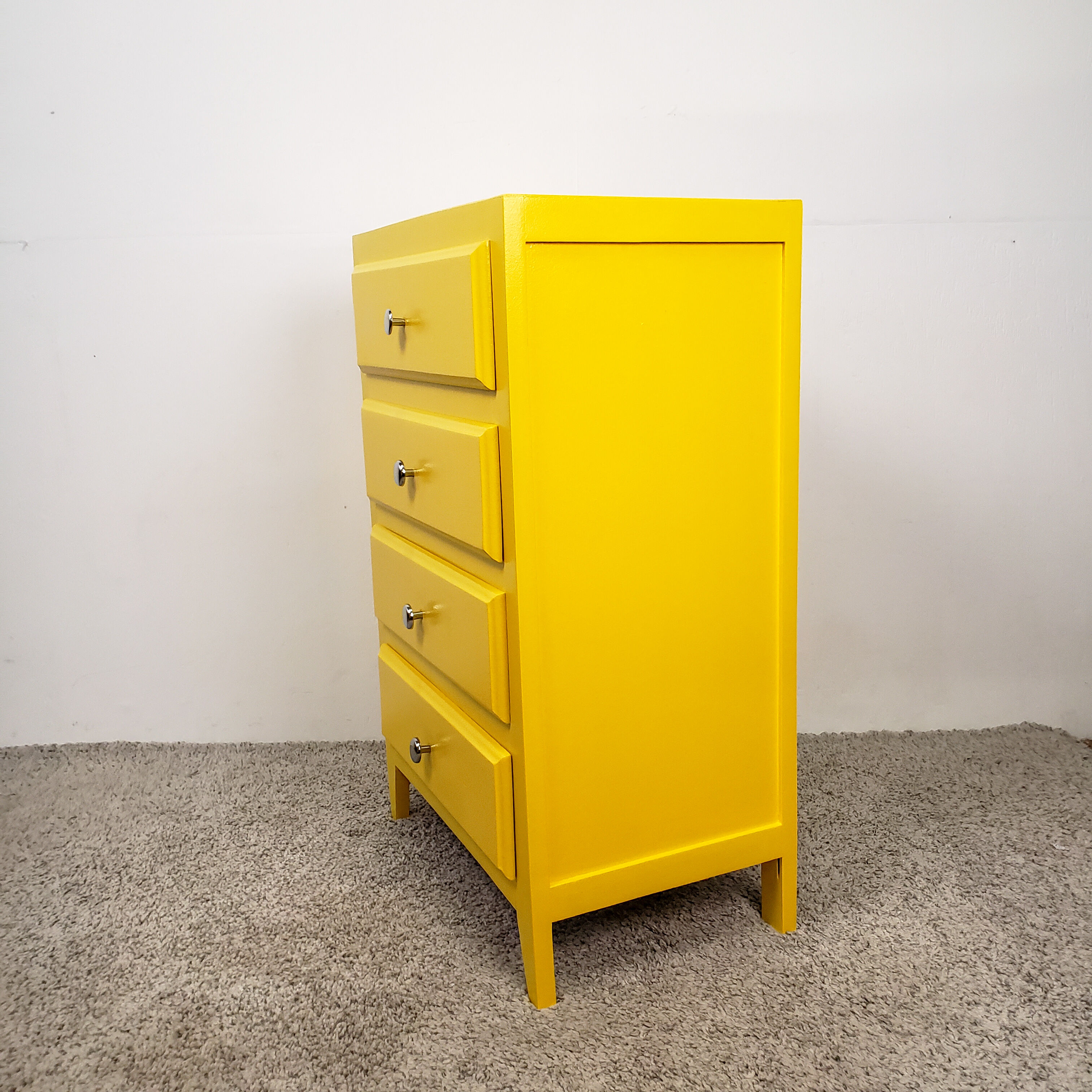 Yellow vintage chiffonnier