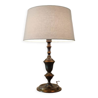 Lamp to table in red copper