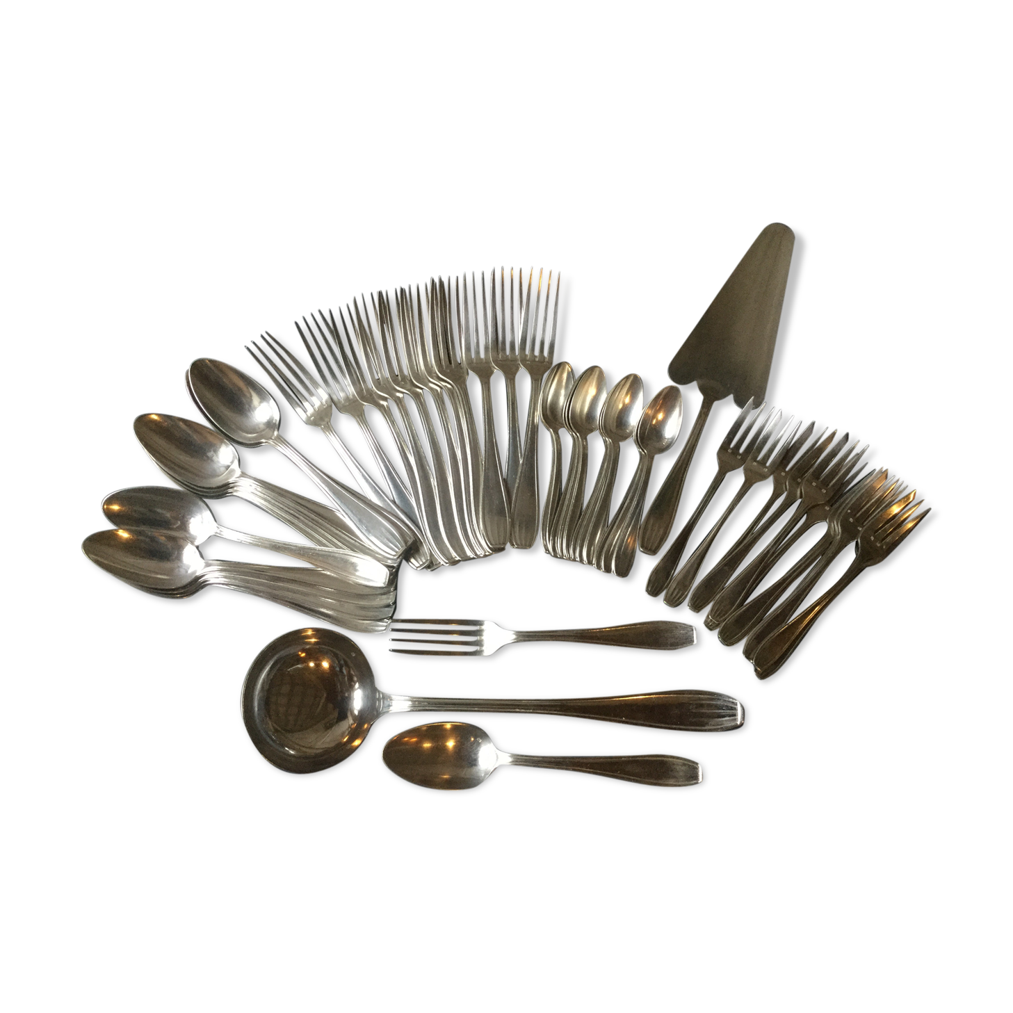 Silver metal housewife