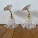 Paire d’appliques tulipes vintage