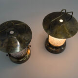 Ensemble de deux lampes de table, Tchécoslovaquie, années 1970