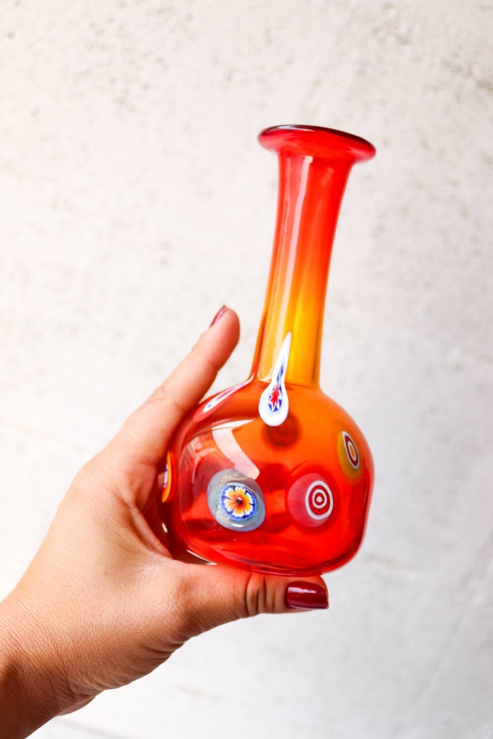 Murano blown glass vase – Vintage 70s