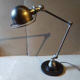 Workshop lamp Jieldé 2 industrial arm patina graphite rifle barrel