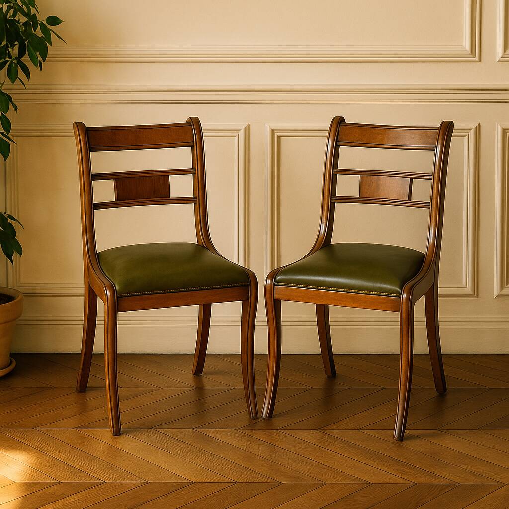 Ensemble de 4 chaises vintage en bois courbé