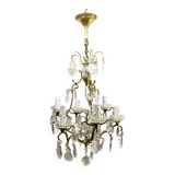 Cage Chandelier 6 Lights Bronze And Crystal