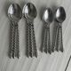 Vintage 24-piece twisted metal cutlery set