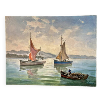 Tableau - Marine: fishing return - signature to identify