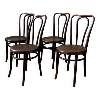 4 chaises bistrot par Josef Hofmann