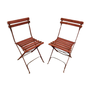 2 chaises pliantes jardin - bar