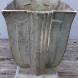 Art deco enamelled cast iron planter