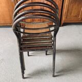 Set of 2 Mobilor chairs - 1950 - metal and wood