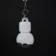 Vintage Mazzega space age chandelier in chrome and murano glass. Italy 1960