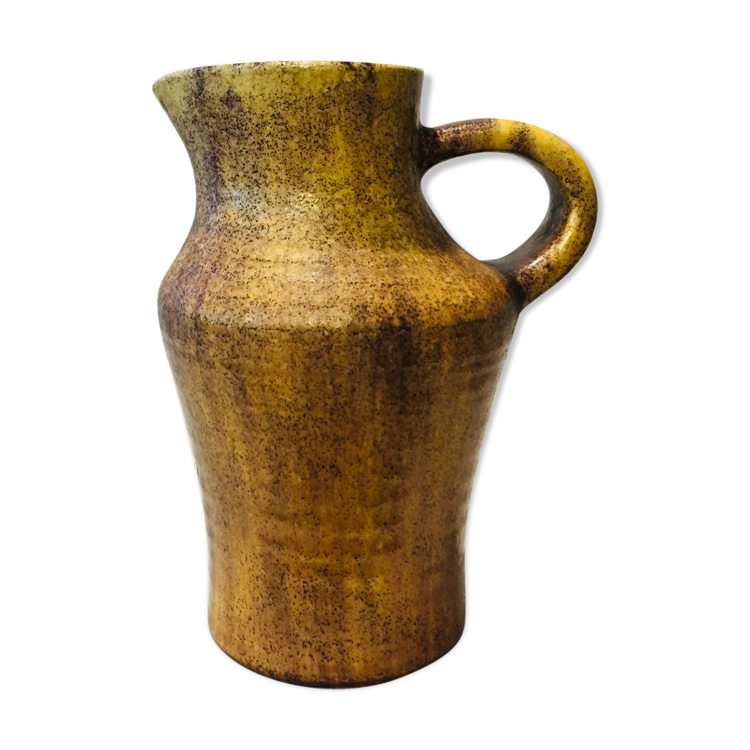 Brutalist sandstone pitcher, 70s