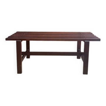 Teak bench Ezio Longhi
