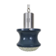 Vintage blue and gray pendant lamp in metal and plastic year 70