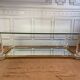 Table basse Charles Hollis Jones obélisques en plexiglass et métal doré