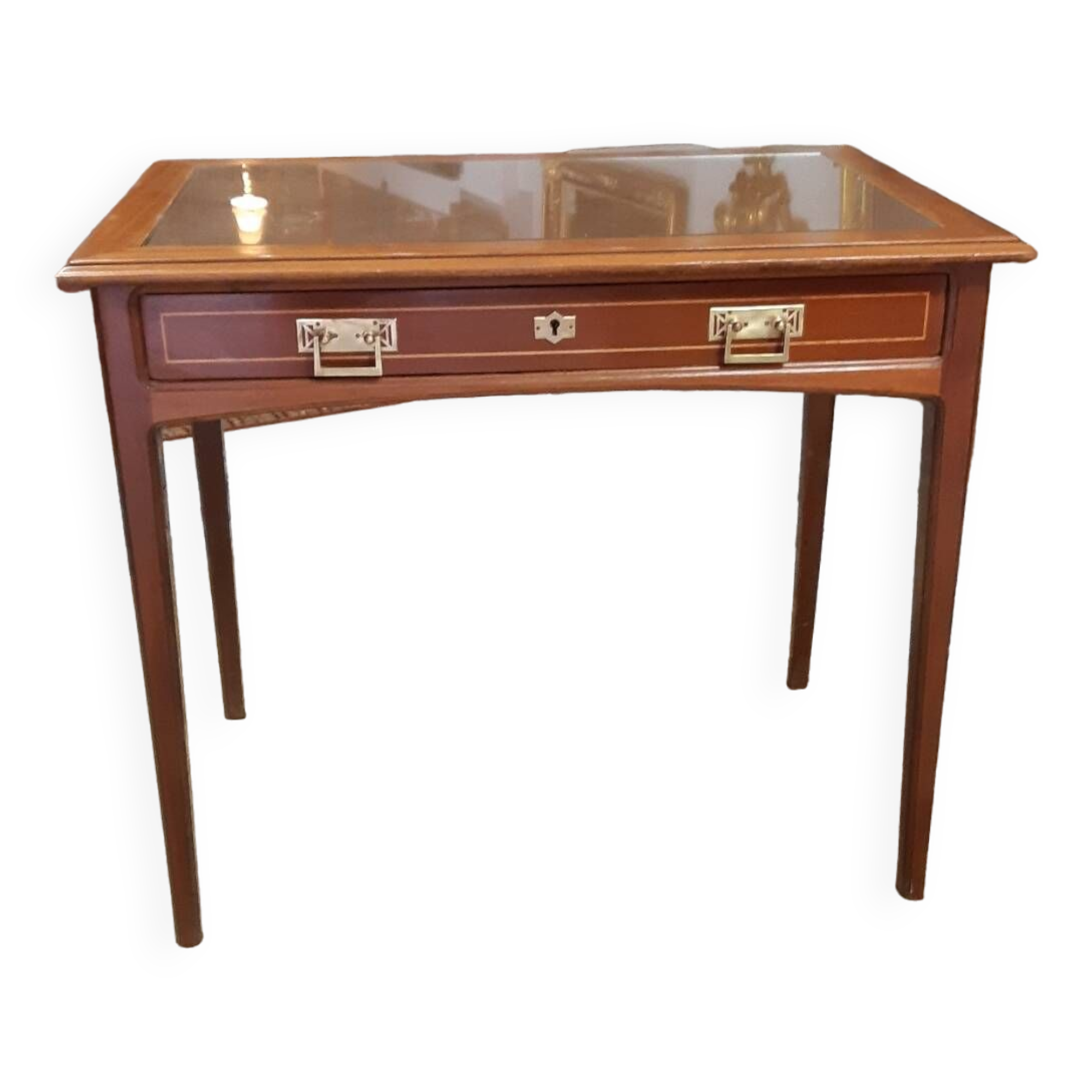 Bureau art nouveau en acajou