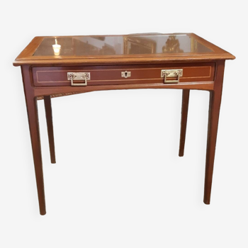 Art nouveau mahogany desk