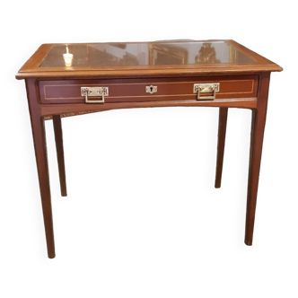 Art nouveau mahogany desk