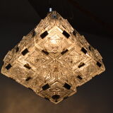 Mid-century glass pendant by Jaroslav Bejvl for Kamenicky Senov années 1960
