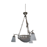 Lustre vasque Muller Frères Lunéville époque art déco