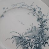 Assorted 3 dessert plates, terre de fer