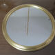 Round mirror top in gilded aluminum art deco