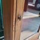 Vitrine 1 porte en bois exotique