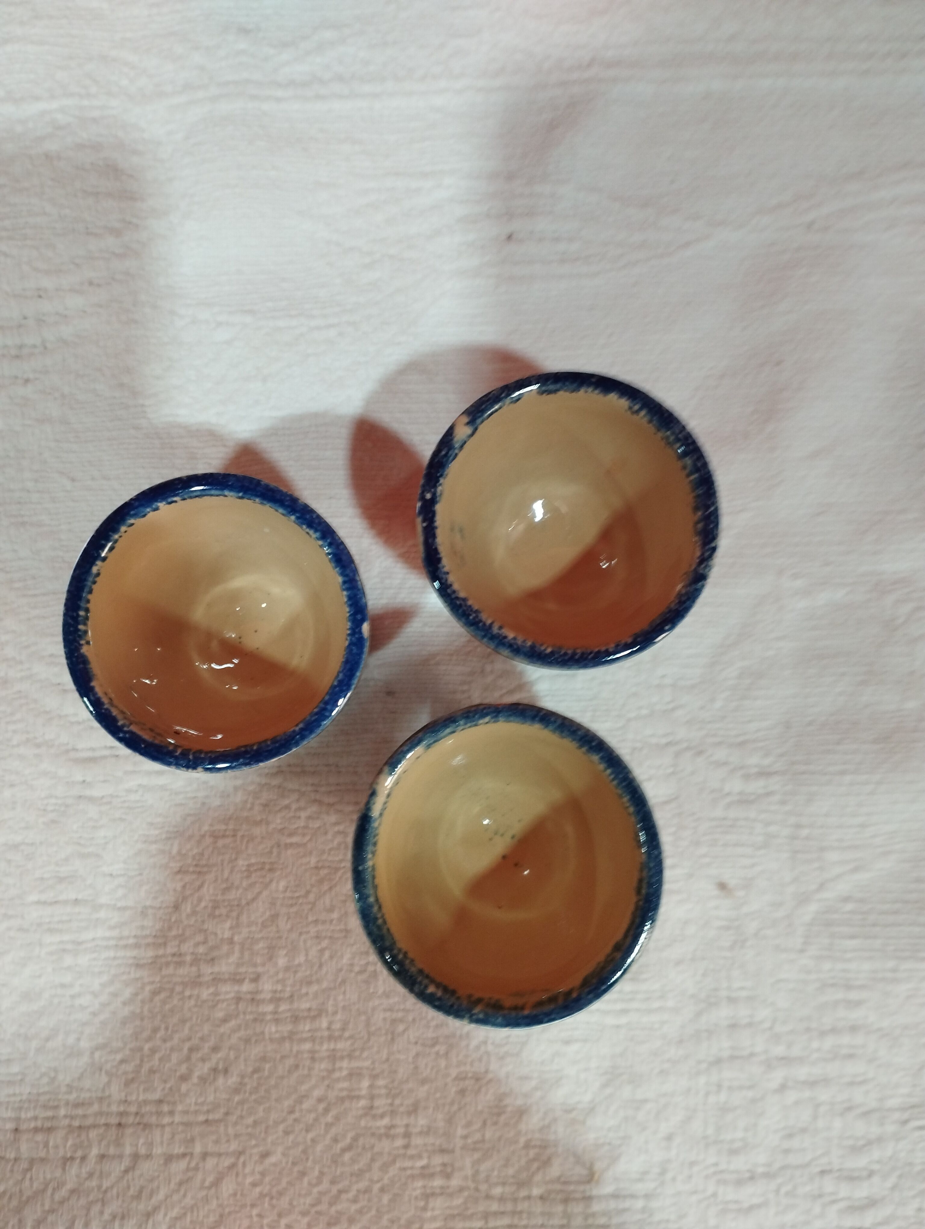 lot of 3 old earthenware shells from Quimper - Henriot