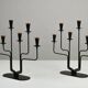 Pair of Six-Candle Candelabras — Gunnar Ander for Ystad-Metall, Sweden, 1960s