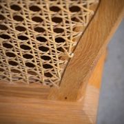 Magazine Rack in Oak and Rush, Denmark, 1960s