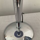 Design lamp in chromed metal and glass paste