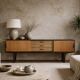 Vintage Mid-Century Danish Modern Wooden Sideboard with Drawers, 1970s