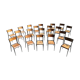 Lot of 20 school chairs