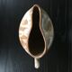 Beige stoneware pitcher with white drips