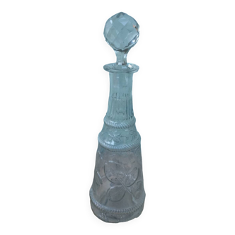Worked glass carafe