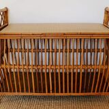 Rattan chest bench