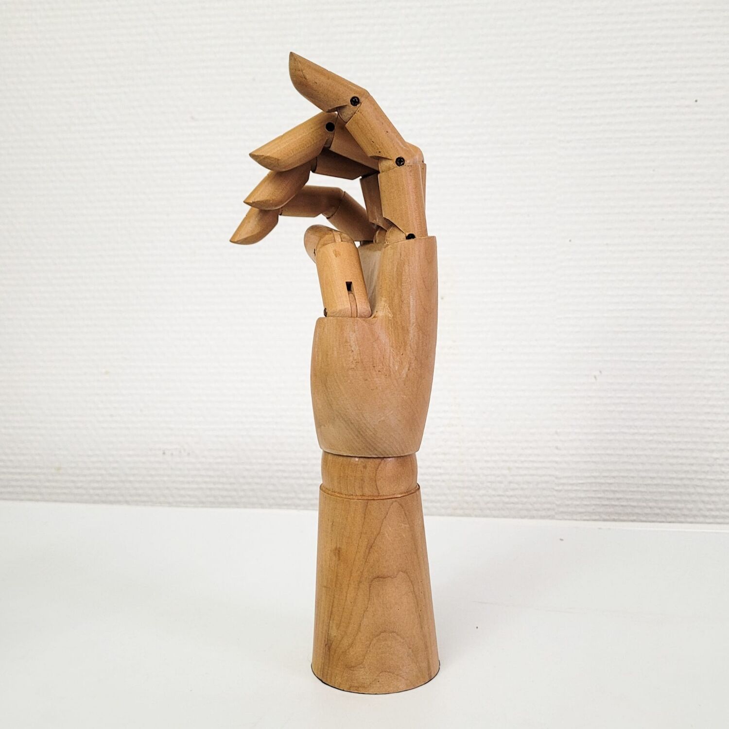 Vintage articulated wooden hand