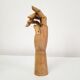 Main en bois articulée vintage