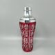 1960s Gorgeous Red Bohemian Cut Crystal Glass Cocktail Shaker With Ice Buck