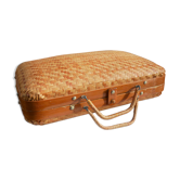 Suitcase vintage wicker