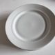Set of 6 neo-classical pearl white porcelain dinner plates by Bareuther.