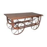 Table basse d'échoppe en teck