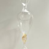Transparent and Murano Glass Pitcher Vase by La Murrina with Gold Leaf, Ita