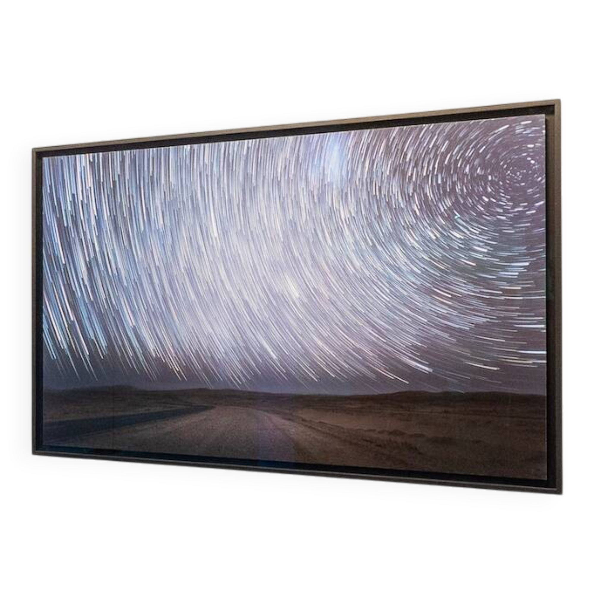 Night in the Namib Desert. Photograph 100x150cm. Star trails, edition 2/3.