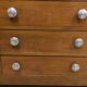 Mid-century armoire with large mirror, wardrobe and chest of drawers