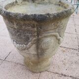 Reconstituted stone planter