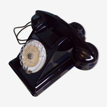 Téléphone vintage à cadran en bakélite