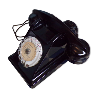 Téléphone vintage à cadran en bakélite